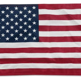 US Flag - Nylon Printed American Flag 8 x 12 with brass grommets, featuring white stars on a blue field. Ideal for boats.