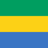 Gabon Flag Printed Nylon 3' x 5': High-quality flag with a canvas header and brass grommets, designed for indoor and outdoor use, featuring official UN design specifications.