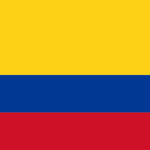 Colombia Flag Printed Nylon 3' x 5' with strong canvas header, brass grommets, UV resistant, suitable for indoor and outdoor use.