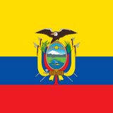 Ecuador Flag Printed Nylon 3' x 5' featuring a bird emblem, durable canvas header, and brass grommets for outdoor use.