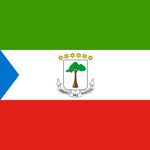 Equatorial Guinea Flag Printed Nylon 3' x 5' featuring a triangle and star with a tree, designed for indoor or outdoor use with durable canvas header and brass grommets.