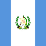 Guatemala Flag Printed Nylon 5' x 8', featuring a central emblem, strong canvas header, and brass grommets for durable indoor or outdoor display.