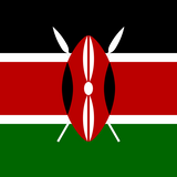 Kenya Flag Printed Nylon 3' x 5' with canvas header and brass grommets, designed for outdoor use, featuring durable, UV-resistant material for long-lasting display.