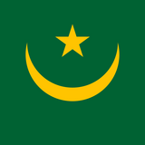 Mauritania Flag Printed Nylon 3' x 5' with crescent moon and star, strong canvas header, brass grommets, UV resistant, suitable for indoor or outdoor use.