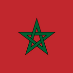 Morocco Flag Printed Nylon 2' x 3', featuring a green star on a red background, with durable construction and strong brass grommets for indoor or outdoor use.