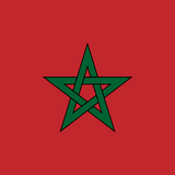 Morocco Flag Printed Nylon 3' x 5' with green star, red background, canvas header, brass grommets, UV resistant, suitable for outdoor use.