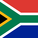 South Africa Flag Printed Nylon 3' x 5', featuring UN design, strong canvas header, brass grommets, and UV-resistant nylon, suitable for indoor or outdoor use.