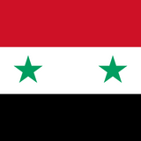 Syria Flag Printed Nylon 3' x 5' with green stars, canvas header, brass grommets, and UV-resistant nylon for outdoor use.