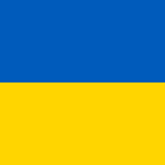 Ukraine Flag Printed Nylon 3' x 5' featuring blue and yellow stripes, canvas header, and brass grommets for durability, ideal for indoor and outdoor display.