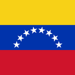 Venezuela Flag Printed Nylon 3' x 5' with strong canvas header, two brass grommets, and UV resistant nylon for indoor or outdoor use.