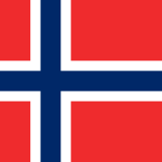 Norway Courtesy Flag 12 x 18 Nylon, featuring a strong canvas header and brass grommets, designed for durability and marine use.