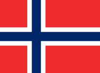 Norway Courtesy Flag 12 x 18 Nylon, featuring a strong canvas header and brass grommets, designed for durability and marine use.