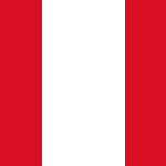 Peru Courtesy Flag 12 x 18 Nylon, featuring a strong canvas header and brass grommets, ideal for marine use.