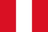 Peru Courtesy Flag 12 x 18 Nylon, featuring a strong canvas header and brass grommets, ideal for marine use.