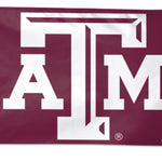 Texas A&M Aggies 3' x 5' Polyester Flag featuring the team's logo and official NCAA branding with header and sturdy D-rings.