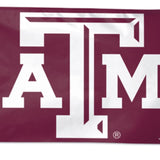 Texas A&M Aggies 3' x 5' Polyester Flag featuring the team's logo and official NCAA branding with header and sturdy D-rings.