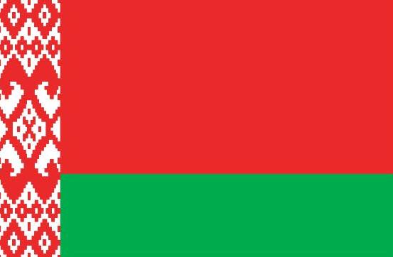 Belarus Flag Printed Nylon 3' x 5', featuring strong canvas header and brass grommets, designed for outdoor use with UV-resistant material and vibrant digital printing.