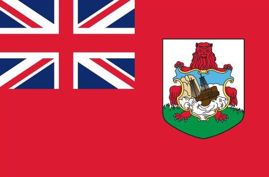 Bermuda Flag Printed Nylon 3' x 5' features a red lion and ship on durable, UV-resistant nylon with brass grommets for outdoor use.