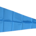 Blue Solid Color Nylon Flag Pennant, 2' x 4.5', made of 200 denier nylon, displayed on a white background.