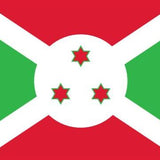 Burundi Flag Printed Nylon 3' x 5', featuring a durable canvas header, brass grommets, and vibrant, digitally printed design for indoor or outdoor use.