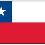 Chile Courtesy Flag 12 x 18 Nylon with white star on blue background, marine-grade Solarmax nylon, and brass grommets.