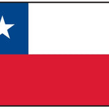 Chile Courtesy Flag 12 x 18 Nylon with white star on blue background, marine-grade Solarmax nylon, and brass grommets.