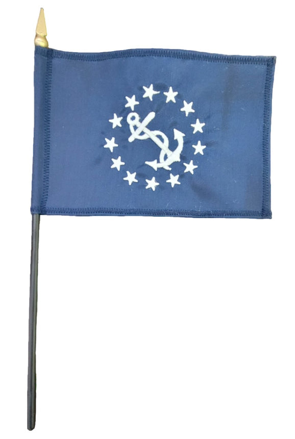 Betsy Ross 4x6 Inch Mini Desk Flag Set With Black Base – Trade Winds
