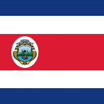 Costa Rica Flag Printed Nylon 3' x 5', featuring a strong canvas header, brass grommets, and UV-resistant nylon for outdoor use.