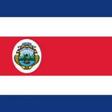 Costa Rica Flag Printed Nylon 3' x 5', featuring a strong canvas header, brass grommets, and UV-resistant nylon for outdoor use.