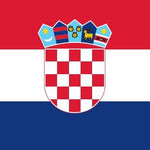 Croatia Flag Printed Nylon 2' x 3', featuring a lion emblem, strong canvas header, and brass grommets for indoor or outdoor display.