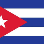 Cuba Flag Printed Nylon 4' x 6', featuring a white star on a red background, strong canvas header, and brass grommets, ideal for indoor or outdoor use.