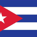 Cuba Flag Printed Nylon 3' x 5' with a central white star, designed for outdoor use, featuring durable construction and vibrant print.