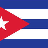 Cuba Flag Printed Nylon 3' x 5' with a central white star, designed for outdoor use, featuring durable construction and vibrant print.