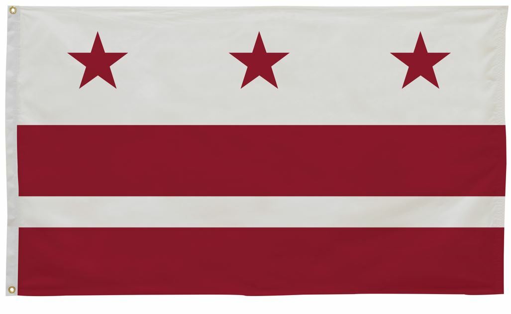 Doc Flag District of Columbia Flag 4' x 6' Printed Nylon – Beaver Flags