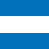 El Salvador Courtesy Flag 12 x 18, made of Marine-grade nylon with canvas header and brass grommets, featuring blue and white design.