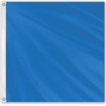 French Blue Solid Color Nylon Flag 3' x 3' featuring durable 200 denier nylon with white corners, designed for outdoor use.