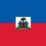 Haiti Flag Printed Nylon 2' x 3', featuring full-color digital acid dye printing, strong canvas header, and two brass grommets for durability.