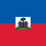 Haiti Flag Printed Nylon 2' x 3', featuring full-color digital acid dye printing, strong canvas header, and two brass grommets for durability.