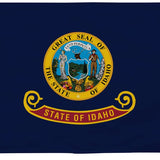 Idaho State Flag 4' x 6' Printed Nylon, featuring the official state seal, suitable for outdoor use with canvas header and brass grommets.