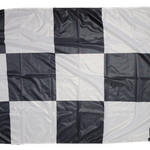 Checkered Flag 3' x 5' Printed Nylon with solid brass grommets, flies well and dries fast.