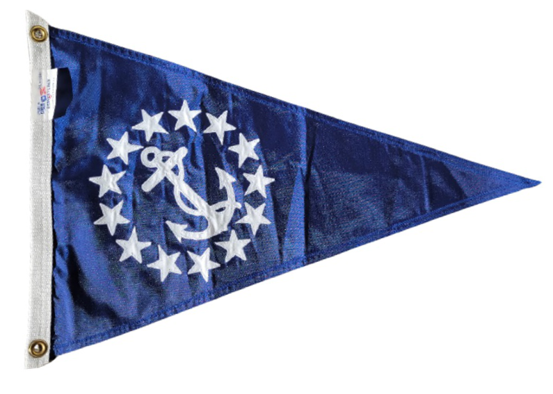 Commodore Yacht Club Officer Pennant Sewn Applique Nylon 12