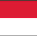 Indonesia Flag Printed Nylon 3' x 5', featuring strong canvas header, two brass grommets, and vibrant UV-resistant design for indoor or outdoor use.