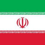 Iran Flag Printed Nylon 3' x 5', featuring a red, white, and green stripe design with brass grommets and durable stitching for outdoor use.