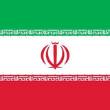 Iran Flag Printed Nylon 3' x 5', featuring a red, white, and green stripe design with brass grommets and durable stitching for outdoor use.