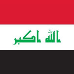 Iraq Flag Printed Nylon 3' x 5', featuring official UN design, strong canvas header, brass grommets, and UV-resistant material for outdoor use.