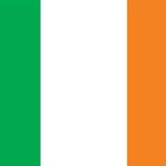 Ireland Courtesy Flag 12 x 18, made of Marine-grade nylon with a canvas header and brass grommets, showcasing green, white, and orange stripes.