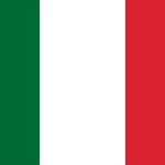 Italy Courtesy Flag 12 x 18 Nylon, featuring red, white, and green stripes, made of Marine-grade nylon with canvas header and brass grommets.