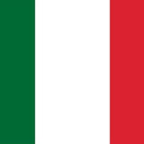 Italy Courtesy Flag 12 x 18 Nylon, featuring red, white, and green stripes, made of Marine-grade nylon with canvas header and brass grommets.