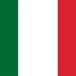 Italy Flag Printed Nylon 2' x 3' with red, white, and green stripes, featuring strong canvas header, brass grommets, and durable stitching for indoor or outdoor use.