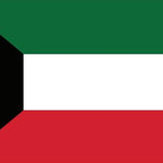 Kuwait Flag Printed Nylon 3' x 5', featuring a strong canvas header and brass grommets, designed for both indoor and outdoor use.